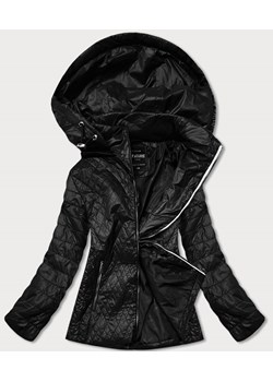 Pikowana kurtka damska czarna (rqw-7009) ze sklepu goodlookin.pl w kategorii Kurtki damskie - zdjęcie 130131925