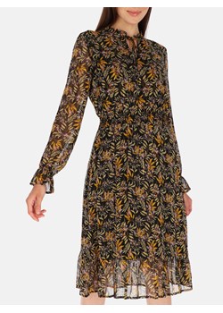 Sukienka Smashed Lemon z okrągłym dekoltem z długimi rękawami mini casual 