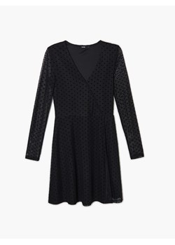 Cropp - Sukienka z dzianiny mesh - czarny ze sklepu Cropp w kategorii Sukienki - zdjęcie 130549976