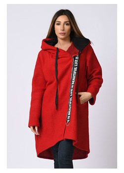 Płaszcz w kolorze czerwonym ze sklepu Limango Polska w kategorii Płaszcze damskie - zdjęcie 130631965