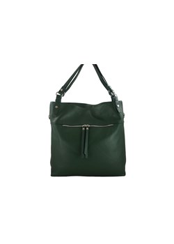 Duży skórzany worek / shopper bag - A4 - Zielony ciemny ze sklepu Barberinis w kategorii Torby Shopper bag - zdjęcie 130780185