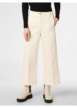 BOSS Spodnie Kobiety Bawełna écru jednolity ze sklepu vangraaf w kategorii Spodnie damskie - zdjęcie 130848426