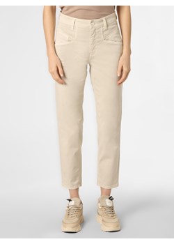Cambio Spodnie Kobiety Bawełna piaskowy jednolity ze sklepu vangraaf w kategorii Spodnie damskie - zdjęcie 131018547