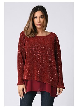 Sweter "Lennon" w kolorze czerwonym ze sklepu Limango Polska w kategorii Swetry damskie - zdjęcie 131093047