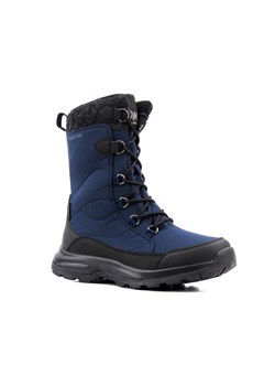 Wysokie buty zimowe, śniegowce damskie DK TECH SoftShell 2105, granatowe ze sklepu ulubioneobuwie w kategorii Śniegowce damskie - zdjęcie 131136047