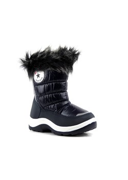 Śniegowce, buty zimowe dziecięce - WOJTYŁKO 21034, granatowe ze sklepu ulubioneobuwie w kategorii Buty zimowe dziecięce - zdjęcie 131137177
