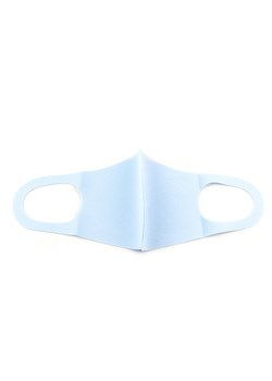Wielorazowa maseczka z lodowego jedwabiu - Fashion Mask, niebieska ze sklepu ulubioneobuwie w kategorii Maseczki ochronne - zdjęcie 131138315