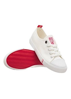 Trampki damskie, buty sportowe Big Star FF274087, białe z czerwonymi elementami ze sklepu ulubioneobuwie w kategorii Trampki damskie - zdjęcie 131142297