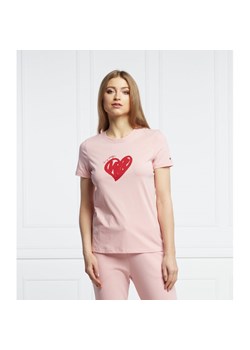 Tommy Hilfiger T-shirt | Regular Fit ze sklepu Gomez Fashion Store w kategorii Bluzki damskie - zdjęcie 131214806