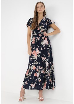 Granatowa Sukienka Thellippe ze sklepu Born2be Odzież w kategorii Sukienki - zdjęcie 131343567