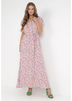Różowo-Niebieska Sukienka Kallare ze sklepu Born2be Odzież w kategorii Sukienki - zdjęcie 131343597
