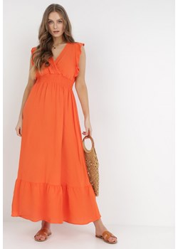 Pomarańczowa Sukienka Hypsanie ze sklepu Born2be Odzież w kategorii Sukienki - zdjęcie 131343705