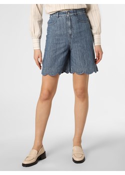 BOSS Damskie spodenki jeansowe z dodatkiem lnu Kobiety Jeansy denim jednolity ze sklepu vangraaf w kategorii Szorty - zdjęcie 131345808