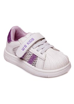 Adidasy dziecięce z siateczkową tkaniną - WEESTEP R801753138, fioletowe ze sklepu ulubioneobuwie w kategorii Trampki dziecięce - zdjęcie 131347215