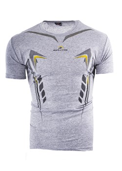 koszulka Sport&Fitness szara ze sklepu Risardi w kategorii T-shirty męskie - zdjęcie 131439088
