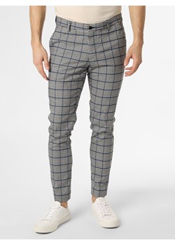 Finshley & Harding London - Spodnie męskie – Kevin, biały|niebieski|wielokolorowy ze sklepu vangraaf w kategorii Spodnie męskie - zdjęcie 131444507