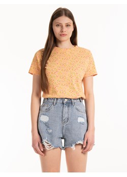 GATE T-shirt z bawełny z nadrukiem XS ze sklepu gateshop w kategorii Bluzki damskie - zdjęcie 131515459