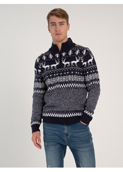 GATE Wzorzysty sweter z zamkiem S ze sklepu gateshop w kategorii Swetry męskie - zdjęcie 131531726