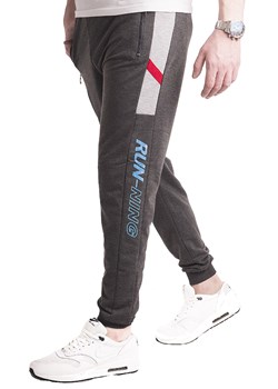 joggery dresowe 4937 antracyt ze sklepu Risardi w kategorii Spodnie męskie - zdjęcie 131542399