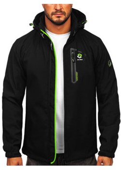 Czarno-zielona kurtka męska przejściowa softshell Denley WX085 ze sklepu Denley w kategorii Kurtki męskie - zdjęcie 131546009