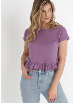 Fioletowy T-shirt Panereia ze sklepu Born2be Odzież w kategorii Bluzki damskie - zdjęcie 131571865