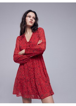 Reserved - Wzorzysta sukienka - Czerwony ze sklepu Reserved w kategorii Sukienki - zdjęcie 131635867
