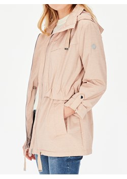 Różowa kurtka w paski z kapturem District Daiquiri ze sklepu Eye For Fashion w kategorii Kurtki damskie - zdjęcie 131846845
