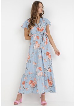 Jasnoniebieska Sukienka Thellippe ze sklepu Born2be Odzież w kategorii Sukienki - zdjęcie 131889177