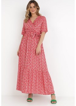 Czerwona Sukienka Phenano ze sklepu Born2be Odzież w kategorii Sukienki - zdjęcie 131979286
