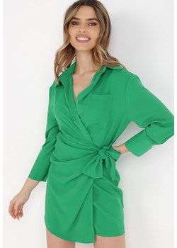 Zielona Sukienka Aedaste ze sklepu Born2be Odzież w kategorii Sukienki - zdjęcie 132101649