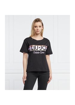 Liu Jo Rose T-shirt | Regular Fit ze sklepu Gomez Fashion Store w kategorii Bluzki damskie - zdjęcie 132123298