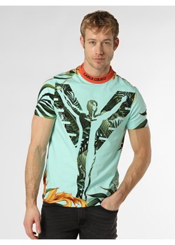 Carlo Colucci - T-shirt męski, zielony|wielokolorowy ze sklepu vangraaf w kategorii T-shirty męskie - zdjęcie 132144018