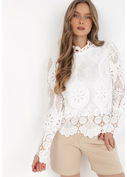 Biała Bluzka Arganthe ze sklepu Born2be Odzież w kategorii Bluzki damskie - zdjęcie 132193027