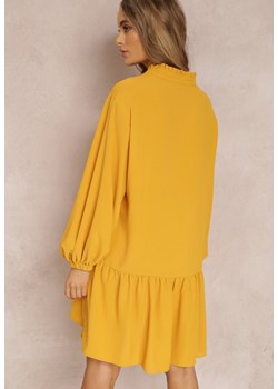 Żółta Sukienka Oromeda ze sklepu Renee odzież w kategorii Sukienki - zdjęcie 132199555
