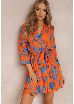 Pomarańczowa Sukienka Thaleira ze sklepu Renee odzież w kategorii Sukienki - zdjęcie 132199778