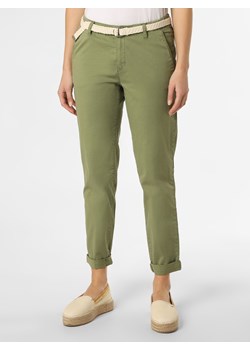 Esprit Casual Spodnie  Kobiety Bawełna oliwkowy jednolity ze sklepu vangraaf w kategorii Spodnie damskie - zdjęcie 132417706