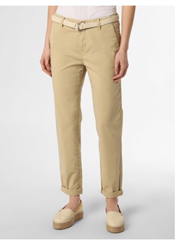 Esprit Casual Spodnie  Kobiety Bawełna piaskowy jednolity ze sklepu vangraaf w kategorii Spodnie damskie - zdjęcie 132417707
