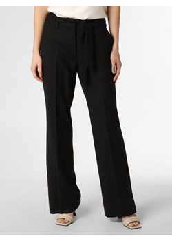 s.Oliver BLACK LABEL Spodnie  Kobiety Sztuczne włókno czarny jednolity ze sklepu vangraaf w kategorii Spodnie damskie - zdjęcie 132417738