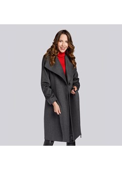 Damski płaszcz z wełną szlafrokowy ze sklepu WITTCHEN w kategorii Płaszcze damskie - zdjęcie 132437578