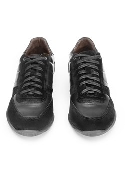 Męskie sneakersy z różnych skór czarne ze sklepu WITTCHEN w kategorii Półbuty męskie - zdjęcie 132444277