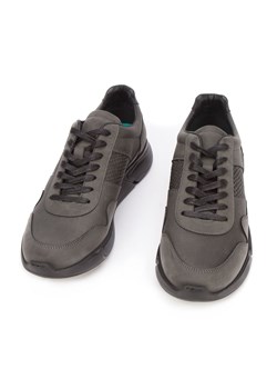 Męskie sneakersy z wegańskiej skóry ze wstawką lizard czarne ze sklepu WITTCHEN w kategorii Półbuty męskie - zdjęcie 132444299
