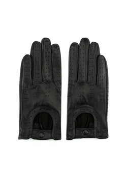 Rękawiczki samochodowe damskie ze skóry licowej czarne ze sklepu WITTCHEN w kategorii Rękawiczki damskie - zdjęcie 132449408