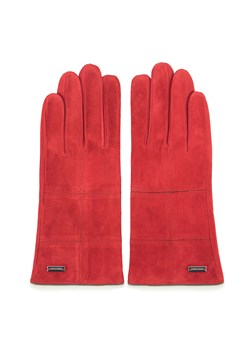 Damskie rękawiczki zamszowe z przeszyciami ze sklepu WITTCHEN w kategorii Rękawiczki damskie - zdjęcie 132449537