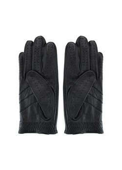 Rękawiczki samochodowe męskie ze skóry licowej czarne ze sklepu WITTCHEN w kategorii Rękawiczki męskie - zdjęcie 132449779