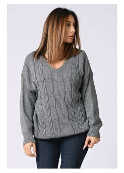 Sweter "Billie" w kolorze szarym ze sklepu Limango Polska w kategorii Swetry damskie - zdjęcie 132461217