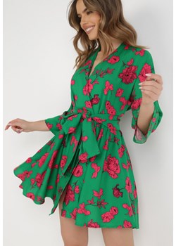 Zielona Sukienka Naesousa ze sklepu Born2be Odzież w kategorii Sukienki - zdjęcie 132558956
