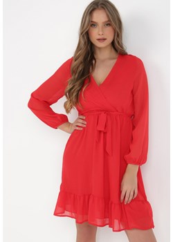 Czerwona Sukienka Pronestra ze sklepu Born2be Odzież w kategorii Sukienki - zdjęcie 132559068