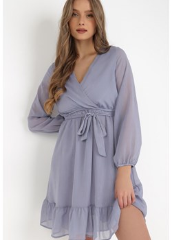 Niebieska Sukienka Pronestra ze sklepu Born2be Odzież w kategorii Sukienki - zdjęcie 132559086