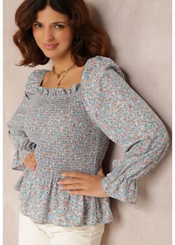 Jasnoniebieska Bluzka Polenope ze sklepu Renee odzież w kategorii Bluzki damskie - zdjęcie 132560938