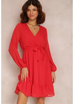 Czerwona Sukienka Iphina ze sklepu Renee odzież w kategorii Sukienki - zdjęcie 132560978